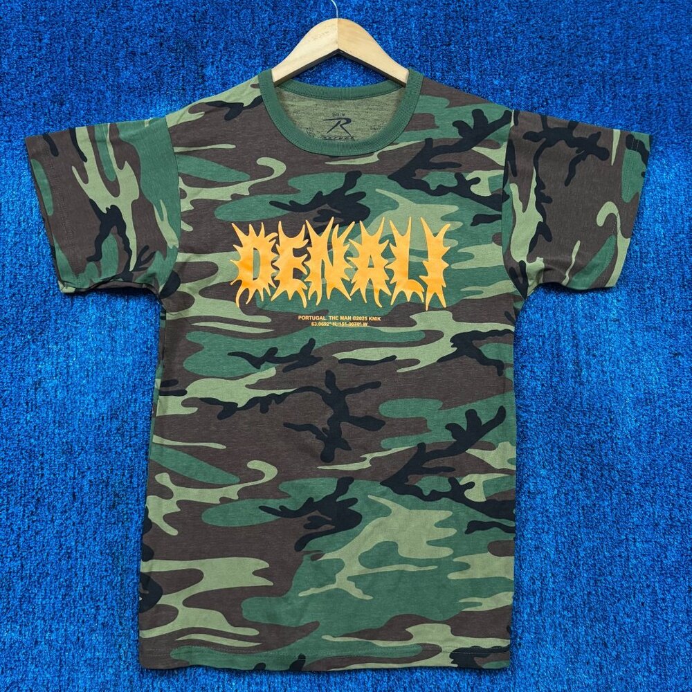 Portugal the Man Denali 2025 Tour Date Indie Rock Camo Tee M